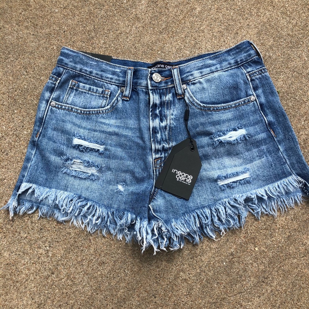 Distressed Jean Shorts